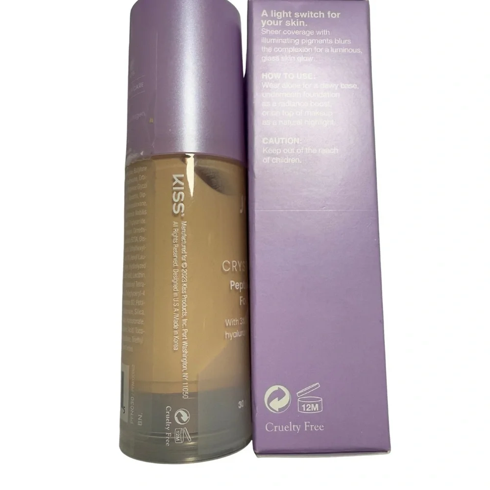 JOAH Crystal Glow Peptide-Infused Foundation - Tan